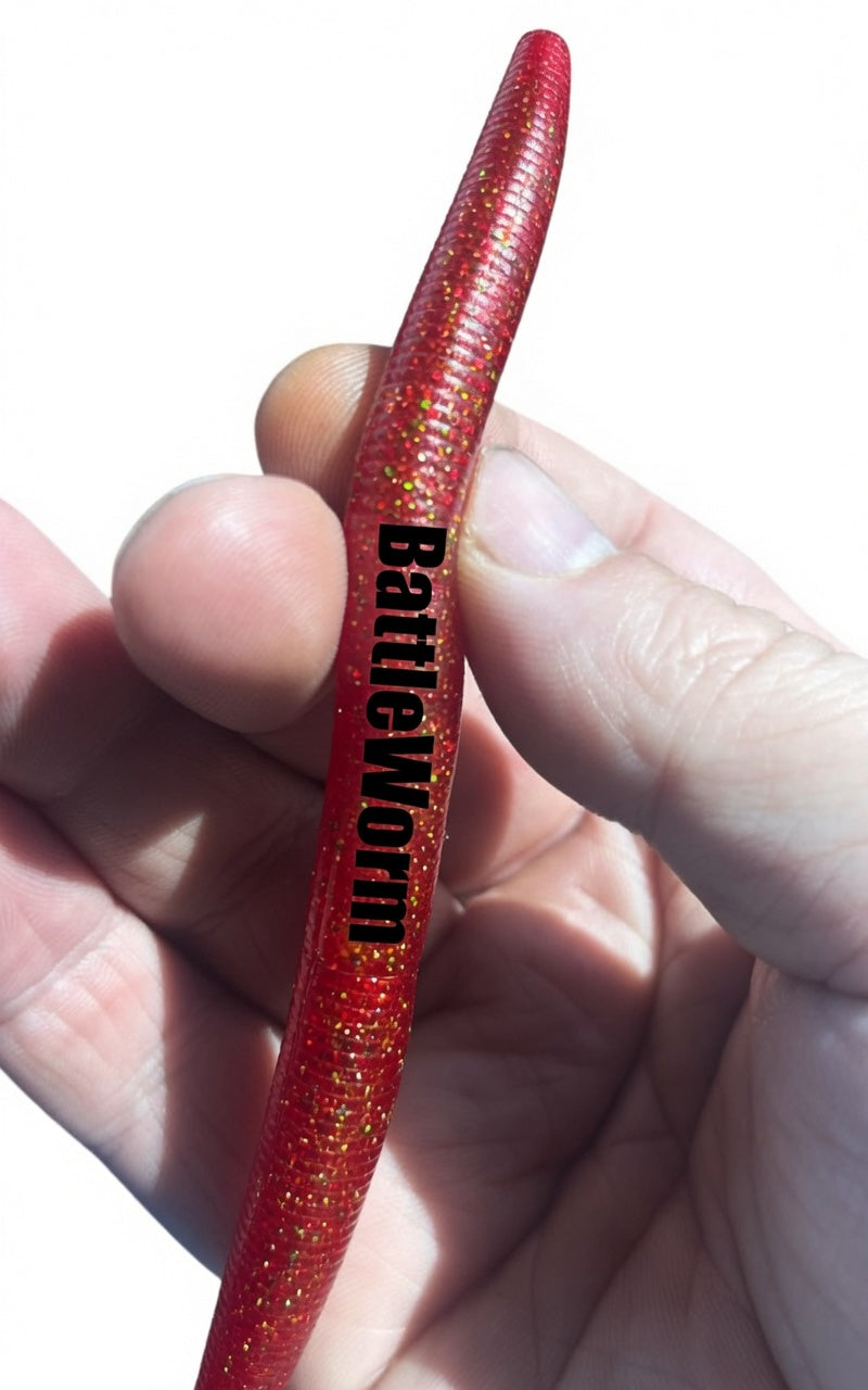 5.5 in blood red BattleWorm